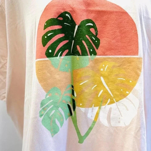 New SONOMA Women Short Sleeve Round Neck Pullover Pink T-Shirt Plus Size 4X - Picture 3 of 10